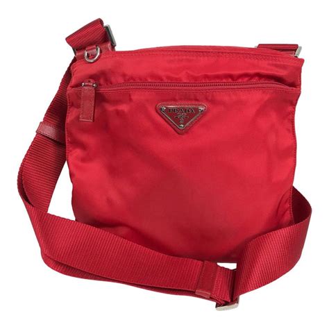 prada nylon crossbody bag red|prada padded nylon shoulder bag.